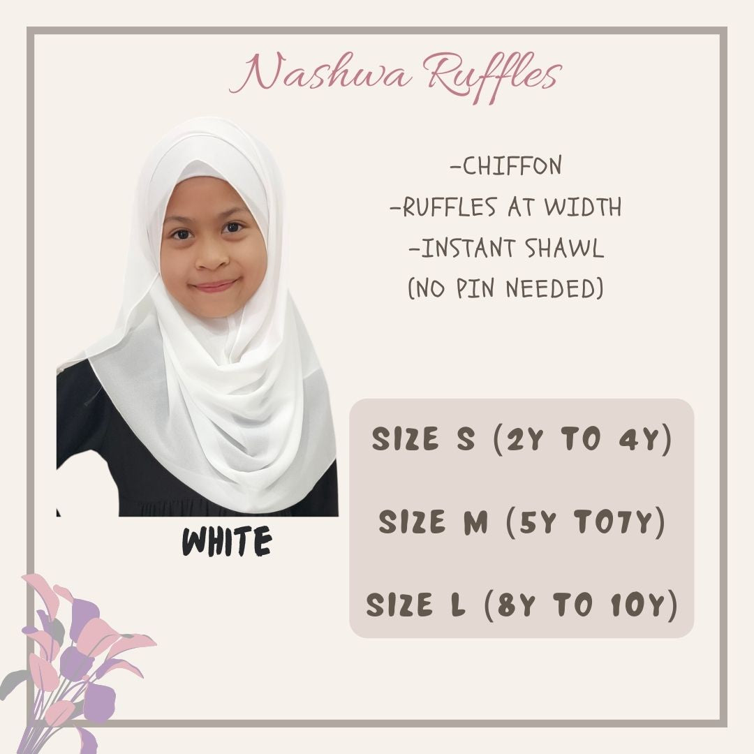 Nashwa Shawl Ruffle (was $16)