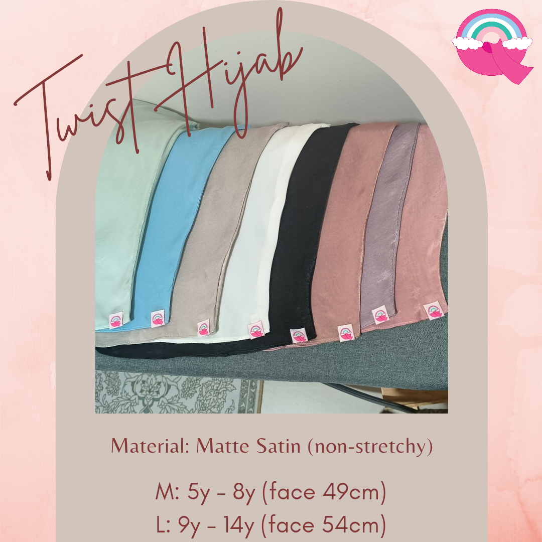 Twist Hijab (Matte Satin)
