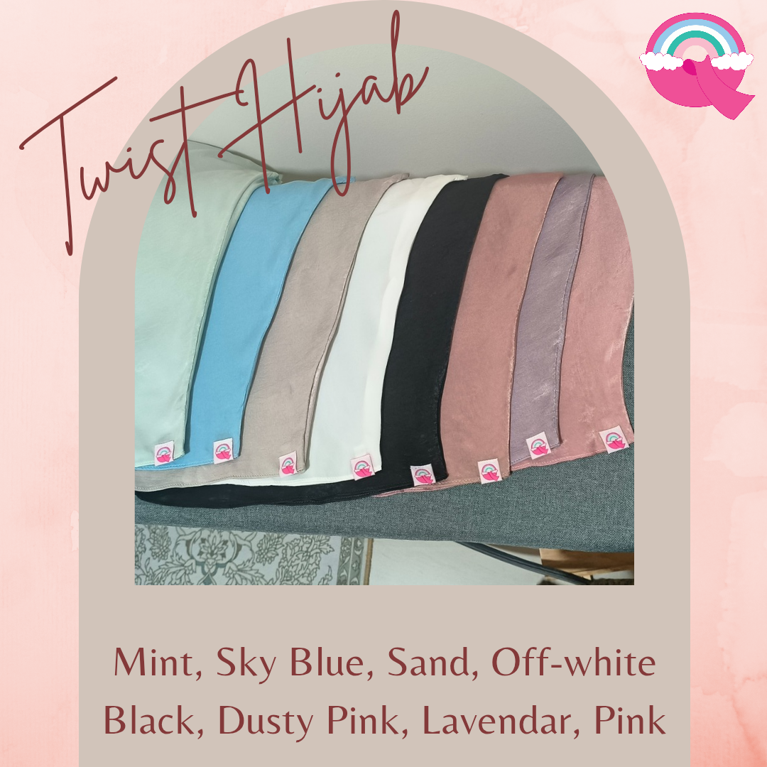 Twist Hijab (Matte Satin)