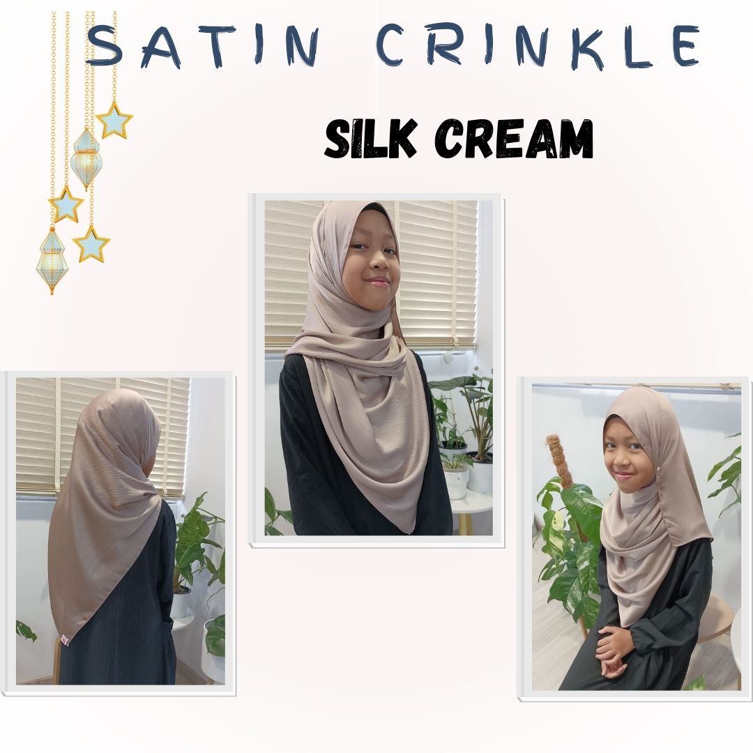 Satin Crinkle Shawl