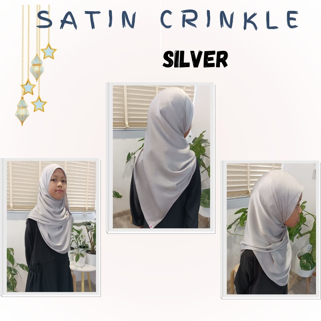 Satin Crinkle Shawl