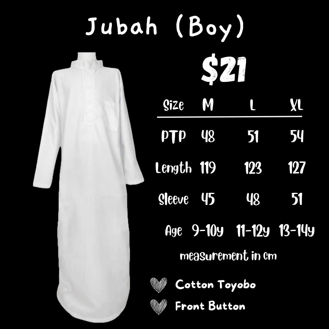 Jubah Boy & Girl (was $17-$19)