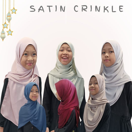 Satin Crinkle Shawl