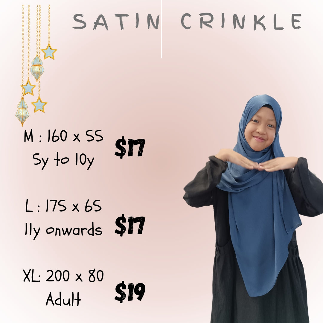 Satin Crinkle Shawl